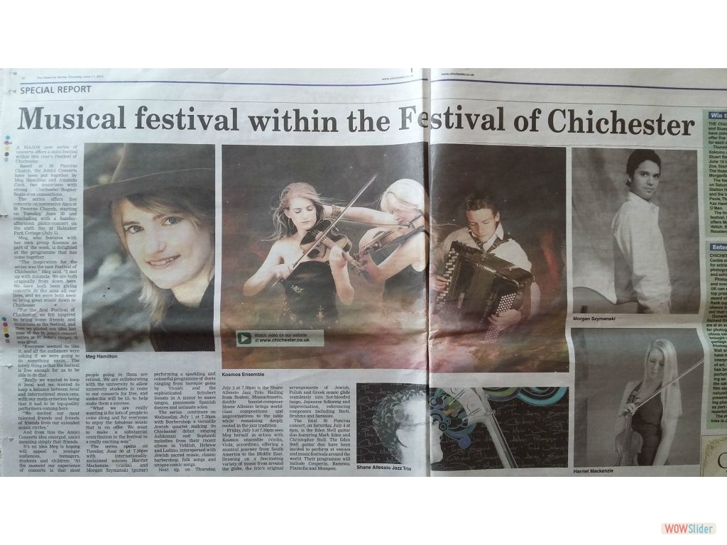 Chichester Observer feature